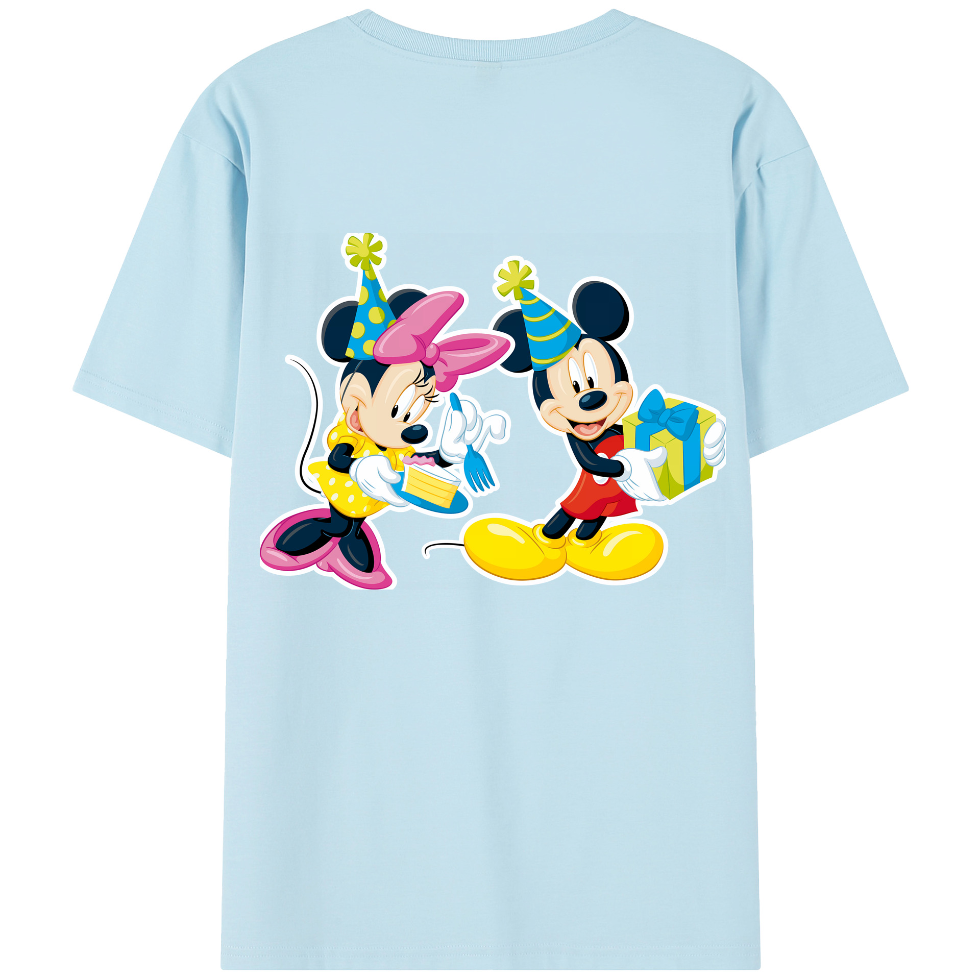 （画像用） ミッキーマウス Mickey Mouse 綿100％半袖Tシャツ（背面プリント）